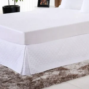 Saia Box Bene Casa Casal Ultra Lisse Impermeável 138x188x35 cm Branca