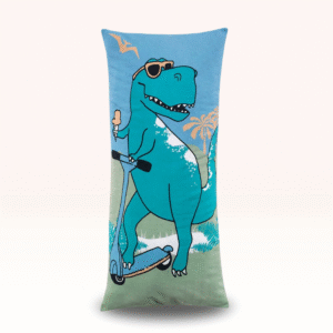Travesseiro Body Pillow Infantil Altenburg Mundo Kids Dino Funny - 30cm x 65cm