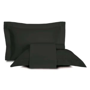 Jogo de Cama Altenburg Cetim Sublime 300 Fios Preto - Luxo e Conforto